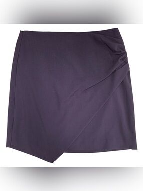 RW&CO. NWT Dark Purple Asymmetric Mini Skirt Size S